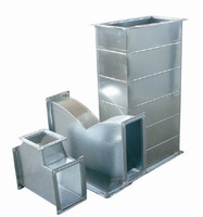 Tuyau de cheminée en acier inoxydable rectangulaire carré de haute qualité au prix d'usine, conduit d'air