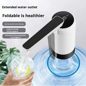 ポータブルで耐久性があり、再利用可能なプラスチック製自動USB充電式飲料水ジャグポンプ、ボトル入りウォーターディスペンサー - Product Image 4