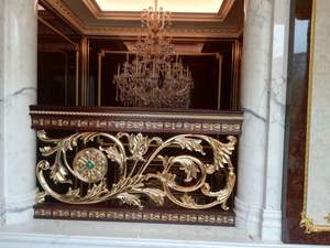 Modern Durable Luxury Design Stainless Steel Gold-Plated <b>Stairs</b> with Glass Railing Eligible Patterns for Indoor Use Wooden - Product Image 4