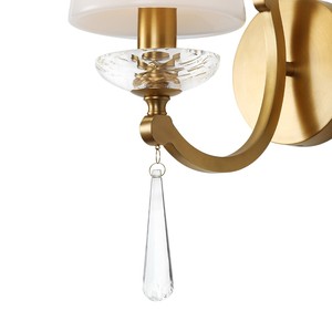 Lámpara de Pared de Latón Francés de Diseño Personalizado S260*H373 mm, Aplique de Pared de Latón OEM, Precio Razonable, Lámpara de Pared de Latón Antiguo - Product Image 4