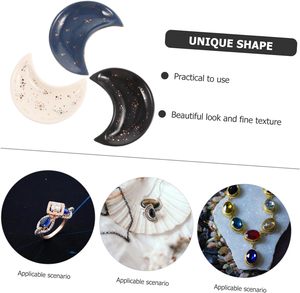 Bandeja de joyería con logotipo personalizado, soporte de anillo de cerámica, organizador de exhibición de joyería - Product Image 2