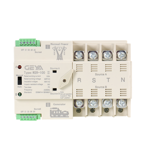 Interruptor de Transferencia Automática GEYA W2R-100 II 63A 4P 400V AC para Generador y Energía Eléctrica Urbana, Original, Nuevo y con Certificación CE - Product Image 1