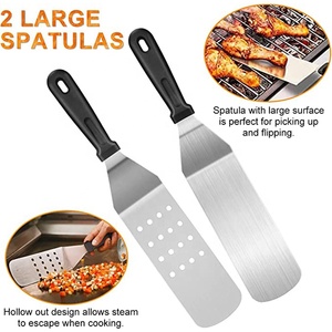 Ensemble de couverts pour barbecue 23 pièces spatule en acier inoxydable Bbq <span class=keywords><strong>Plancha</strong></span> Kit d'accessoires avec <span class=keywords><strong>pince</strong></span> à griller pour homme cadeau de noël - Product Image 4