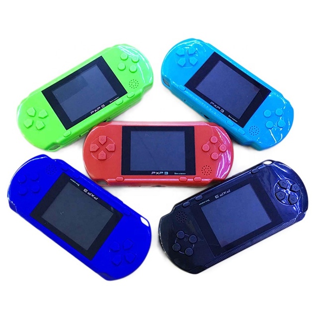 Pocket Mini PXP3 Slim Station Handheld Game Player With Game Cards 8 Bit 3 Inch Screen Support TV Output Video Game Consoles