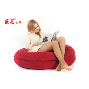 Canapé paresseux Vis Lazy Sofa D180 H30cm en suède pour adultes, enfants et usage au bureau - Product Image 3