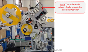 SKILT Étiqueteuse auto-adhésive automatique à deux côtés Étiqueteuse latérale supérieure et inférieure avec imprimante Papier Emballage en bois - Product Image 6