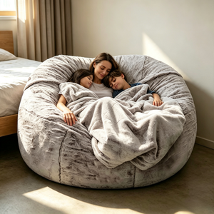 Canapé-lit <span class=keywords><strong>Letao</strong></span> Tao inclinable et pivotant, surdimensionné, en peluche, confortable, 3-en-1, enveloppant, pour salon, hôtel et villa - Product Image 2