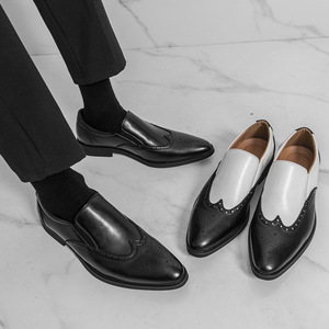 Chaussures en cuir à bout pointu style brogue Printemps 2026 – Tendance, formelles, décontractées, grandes tailles - Product Image 4