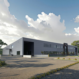 Nhà tiền chế kết cấu thép nhà kho Xây Dựng Nhà máy trực tiếp tùy chỉnh thiết kế - Product Image 1