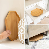 Nampan Lipat Bambu Ramah Lingkungan untuk Sofa, Tempat Cangkir & Camilan saat Menonton TV - Penyimpanan Peralatan Makan & Tas di Kamar Mandi