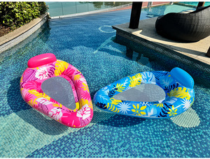 Плавательный бассейн для взрослых, надувной диван, сетчатая спинка, плавающий ряд с листьями, ложа, кленовый лист, плавательное кольцо - Product Image 2