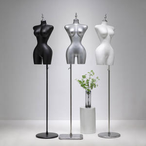 หุ่นโชว์เสื้อผ้าผู้หญิงครึ่งตัว ไซส์ใหญ่ สไตล์ยุโรป-อเมริกัน ทำจากวัสดุ FRP สำหรับโชว์ชุดชั้นใน - Product Image 1