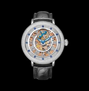 Jingzhanyi reloj de oro de fabricación de fábrica de oro blanco de 18K con incrustaciones de diamante reloj de la marca de fabricación ver personalización - Product Image 2