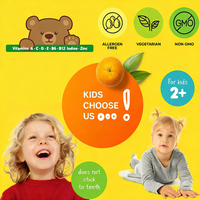 Gummies OEM ODM pour enfants, complément alimentaire DHA pour enfants, vitamines pour enfants, végétalien
