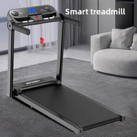 Tapis roulant électrique M5 en stock avec surveillance de la fréquence cardiaque, modèle pliable pour usage domestique, connectivité application musicale, réglage de l'inclinaison