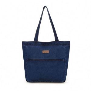 Sac en jean au design simple 2024, petit sac à bandoulière tendance pour femme, sac à main grande capacité - Product Image 1