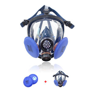 (7PCS) S100X Masker <span class=keywords><strong>Respirator</strong></span> Kimia Masker Wajah Penuh Gas Baru Profesional Berkualitas Tinggi Dapat Digunakan Kembali Dengan Filter - Product Image 6