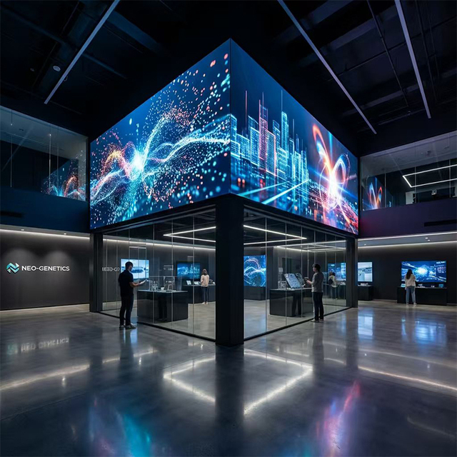 GOB COB P1.2/P1.5/P1.8 Fine Pitch Indoor LED Video Wall Front Service Screen Conference Meeting Room Showroom Shopping Mall Text