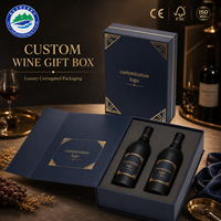 Boîte à vin en carton personnalisée Long Xiang avec logo, boîte cadeau pour bouteille de vin, emballage de luxe