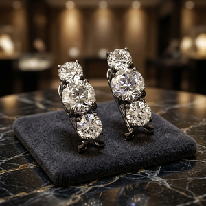 Pendientes de Plata de Ley 925 con Circonita Cúbica de Grado AAA, Modernos, para Mujer, para Compromiso/Boda/Aniversario, Regalo con Piedras Preciosas - Product Image 2