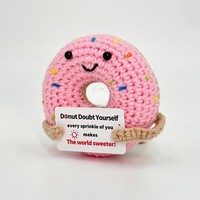 Kit de Crochet DIY Portable et Durable pour Débutants, avec Fil de Laine, Crochet, Yeux de Sécurité, pour la Confection de Peluches (Laisse-toi-tomber, Girafe) et de Sacs de Couture à la Main - Vente en Gros