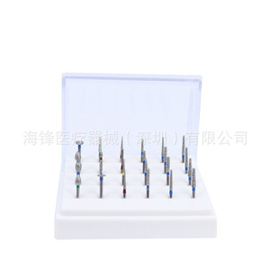 Juego de 24 fresas dentales Hai Feng, brocas de diamante para pulido y perforación, para uso dental - Product Image 4