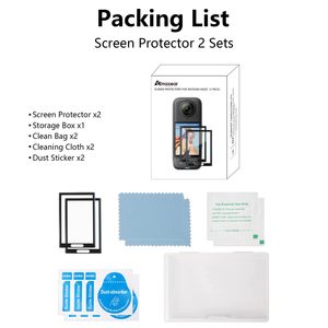 Amazear Protector de pantalla de película de vidrio templado para Insta360 X5 / Insta360 X4(2 juegos) - Product Image 6