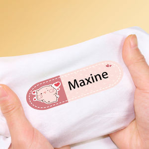 कस्टम स्व-चिपकने वाला विनाइल कपड़े का नाम स्टिकर स्कूल नाम वर्ग वाटरप्रूफ स्टिकर - Product Image 1