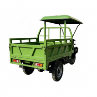 Tricycle électrique robuste avec moteur 5000W, boîte de vitesses mécanique et frein hydraulique pour la livraison de marchandises par tous les temps
