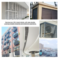Grille d'aération moderne réglable, durable, intérieure et extérieure, 0 degré, persiennes en acier PVC, ligne de base amovible, systèmes de registre