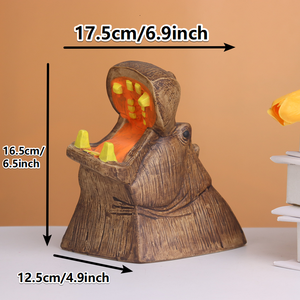 Florero de cerámica hecho a mano, jarrón en forma de hipopótamo para decoración del hogar, taza <span class=keywords><strong>Tiki</strong></span> de hipopótamo, vasos de cóctel, decoraciones de Estilo Hawaiano - Product Image 6