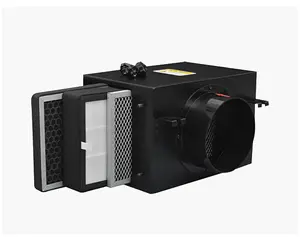 Pm2.5 HEPA ताजा हवा फिल्टर बॉक्स के लिए सक्रिय कार्बन फिल्टर के साथ निकास प्रशंसक प्रणाली