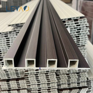 Panneaux muraux en PVC WPC <span class=keywords><strong>pour</strong></span> l'intérieur, imitation bois composite, design intérieur, bois grainé, rainurés - Product Image 5