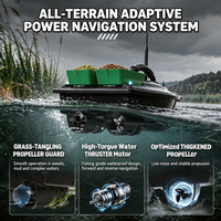 Barco Cebador de Pesca 2011-5 Pro Carp con Capacidad de Carga de 1.5KG, Alcance de 500m, Diseños de Piezas para Barco Cebador, Control Remoto y Motores Dobles