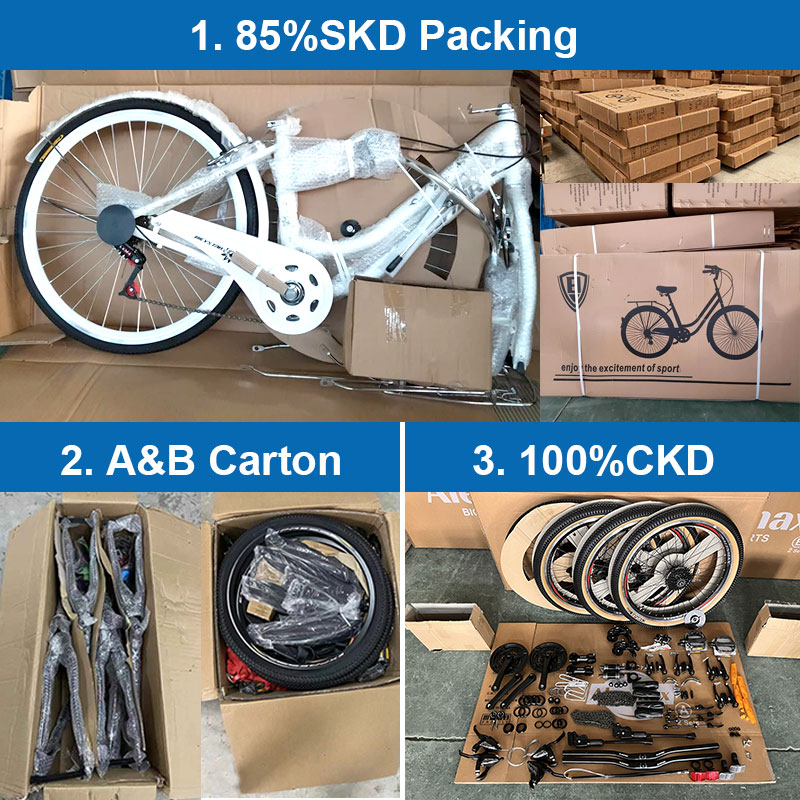 レディースビーチクルーザー自転車26インチロードサイクル