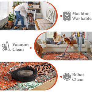 Alfombras lavables grandes y suaves <span class=keywords><strong>para</strong></span> sala de estar, alfombra Vintage <span class=keywords><strong>para</strong></span> sala de estar, alfombra antideslizante resistente a las manchas debajo de la <span class=keywords><strong>Mesa</strong></span> - Product Image 3