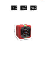 Minicámara inalámbrica para coche, grabadora de vídeo con 1080p HD, monitoreo de visión nocturna