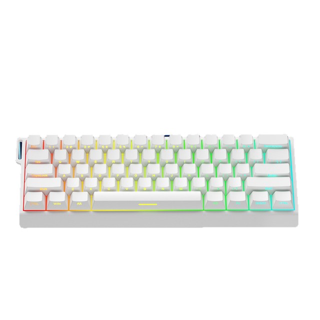 Magnetic-axis USB RGB Backlit Wired 61-Key Customizable Aluminum-Chassis High-Appearance Esports Gaming Mechanical Keyboard