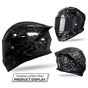 Casco Integrale per <span class=keywords><strong>Moto</strong></span> in Fibra di <span class=keywords><strong>Carbonio</strong></span> di Alta Qualità, Lente Scura, Visiera Parasole, Vendita all'Ingrosso, <span class=keywords><strong>Caschi</strong></span> da Corsa 3K 12K Quattro - Product Image 3