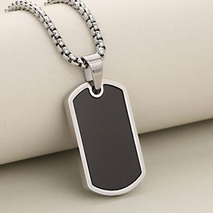 Personalized Simple Smooth Stainless Steel Men's Blank Necklace Pendant Custom Pendant Diy Jewelry Accessories for Necklace - Product Image 4