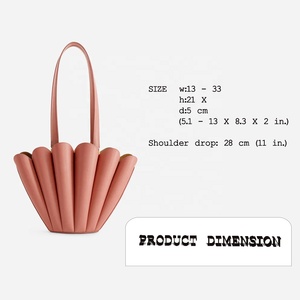 Bolso Tote <span class=keywords><strong>de</strong></span> <span class=keywords><strong>Diseño</strong></span> Moderno en Forma <span class=keywords><strong>de</strong></span> Concha, Bolso <span class=keywords><strong>de</strong></span> Mano <span class=keywords><strong>de</strong></span> Cuero PU para Mujer, Bolso <span class=keywords><strong>de</strong></span> Hombro y Bandolera - Product Image 3