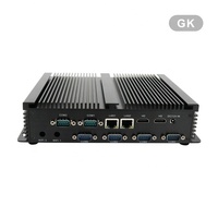 PC Motherboard Industri Tanpa Kipas Berbahan Aluminium Alloy dengan CPU I3 I5 I7, Dilengkapi Rs232, USB, Wlan, VGA, HD, WiFi, dan Windows 10