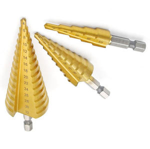 Royal Sino <strong>Cheap</strong> Price 4-12/20/32Mm Titanium-Coated 3Pcs Step <strong>Drill</strong> Bit <strong>Set</strong> for Metal - Product Image 5