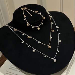 Collar de Plata de Ley S925 con Cuentas Redondas Pequeñas y Colgante Dorado, Versión Coreana, Minimalista, de Alta Gama, Diseño de Pulsera con Dije Fino - Product Image 4