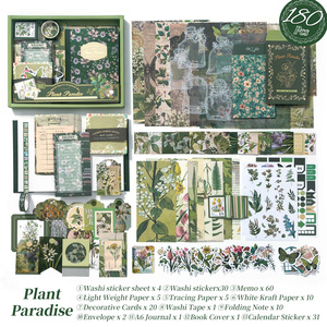 Kit <span class=keywords><strong>de</strong></span> Suministros para Scrapbooking con Estética Vintage - Caja <span class=keywords><strong>de</strong></span> Regalo para Coser, Diario con Cubierta <span class=keywords><strong>de</strong></span> Papel, Papel para Scrapbooking Rosa, Cuaderno A6 con Cuadrícula - Product Image 4