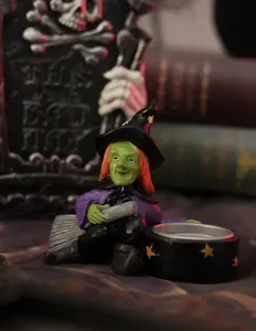 Dernier style, vente en gros, haute qualité, décoration d'<span class=keywords><strong>Halloween</strong></span> personnalisée, deux squelettes humains avec porte-bougie - Product Image 6