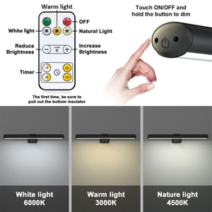 Moderne USB LED Licht leiste Schreibtisch lampe Touch-Powered & Dim mable <span class=keywords><strong>Black</strong></span> Shade Farbe für Wohnzimmer & Computer Monitor Fernbedienung - Product Image 6