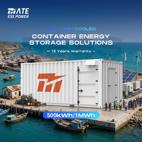 Système de stockage d'énergie au lithium-ion MATE 500 kWh 1 MWh en conteneur BESS EMS PCS pour les villages de pêche côtiers et l'énergie hors réseau