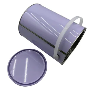 油漆化学工业用可重复使用的5L圆柱形锡罐油罐包装气雾罐带盖金属罐