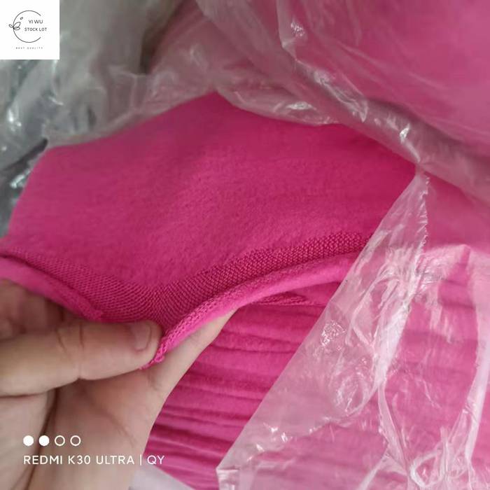 Hot selling mixed 100% polyester tweed plain dyed fabric stock fabric in China